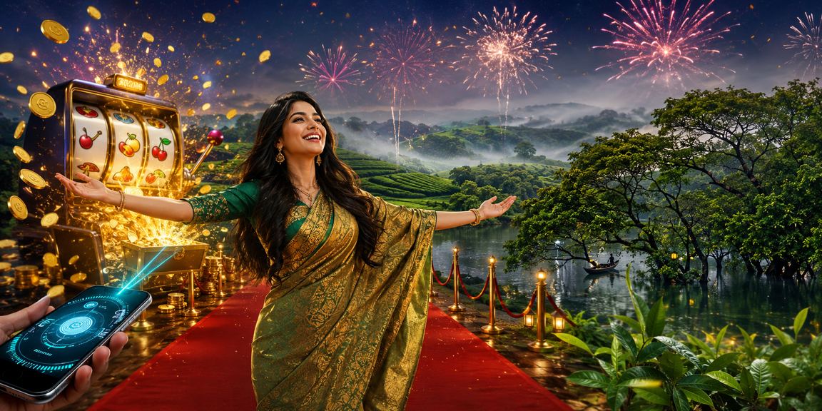 সিলেটের চা বাগানের পটভূমিতে mt 50 স্লট গেম খেলছেন একজন ব্যবহারকারী